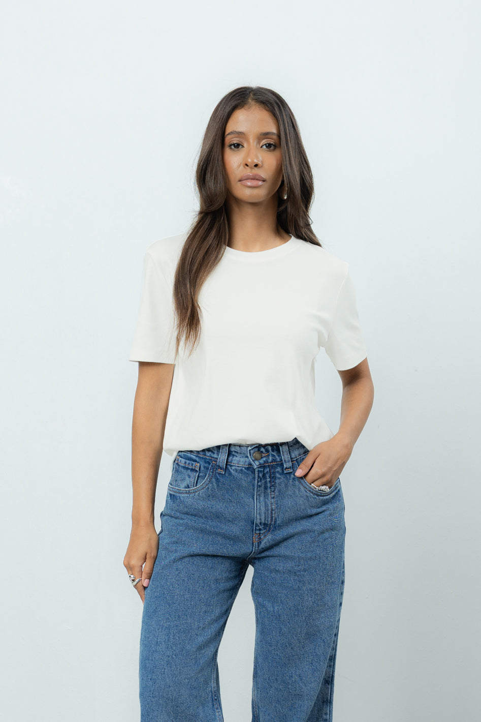 T-shirt Regro Vanilla Petite