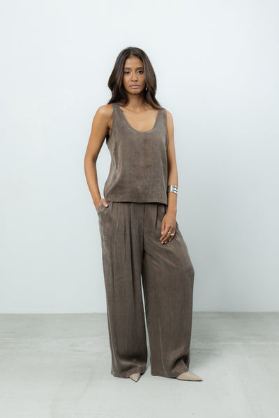 Top Belisa Brown Petite