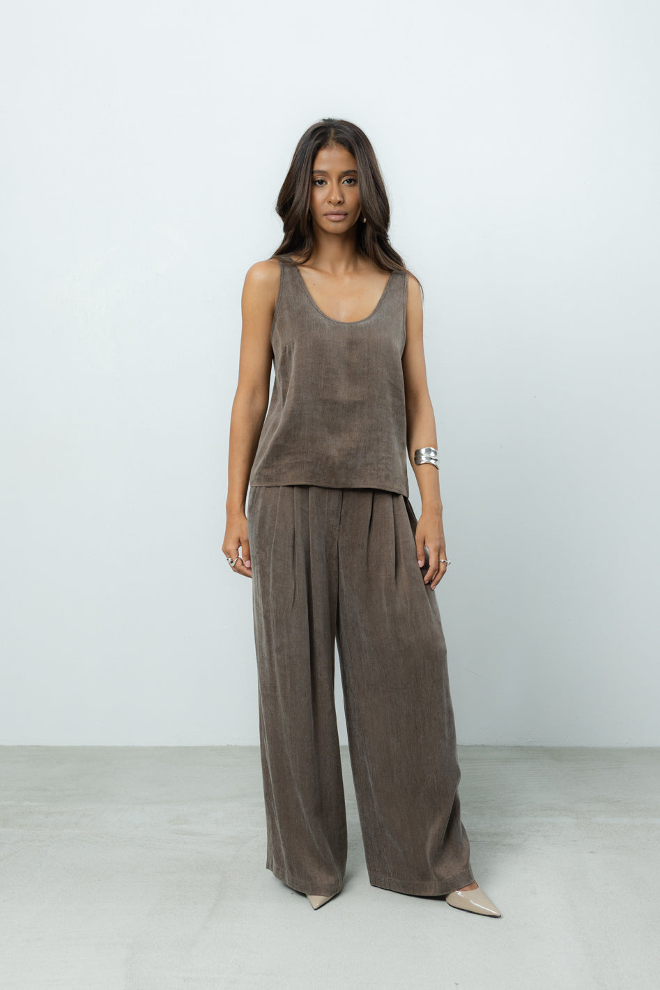 Top Belisa Brown Petite
