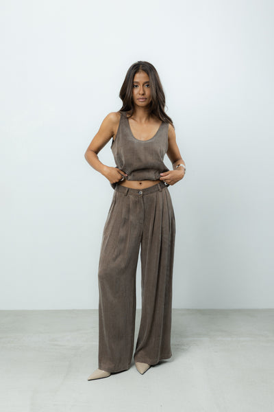 Top Belisa Brown Petite