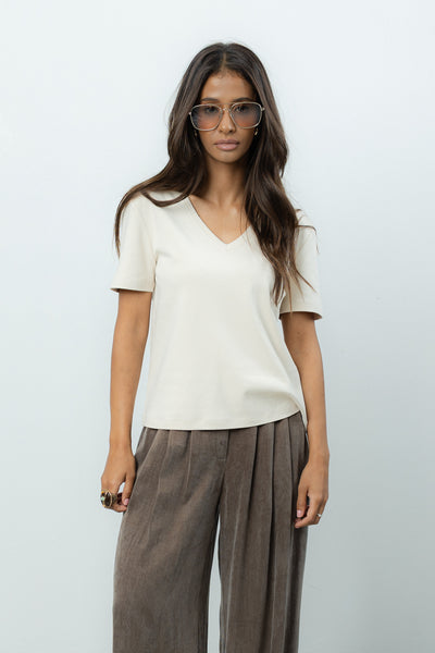 T-shirt Olo Vanilla Petite