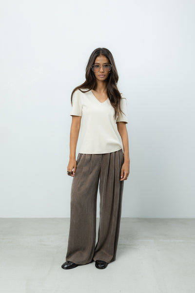 T-shirt Olo Vanilla Petite