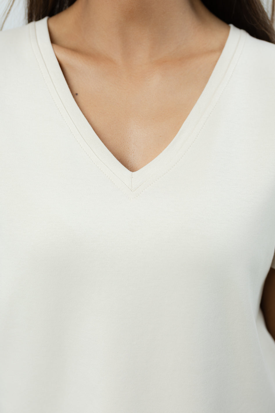 T-shirt Olo Vanilla Petite