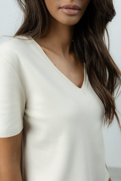 T-shirt Olo Vanilla Petite