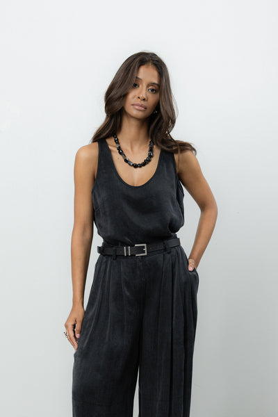 Top Belisa Black Petite