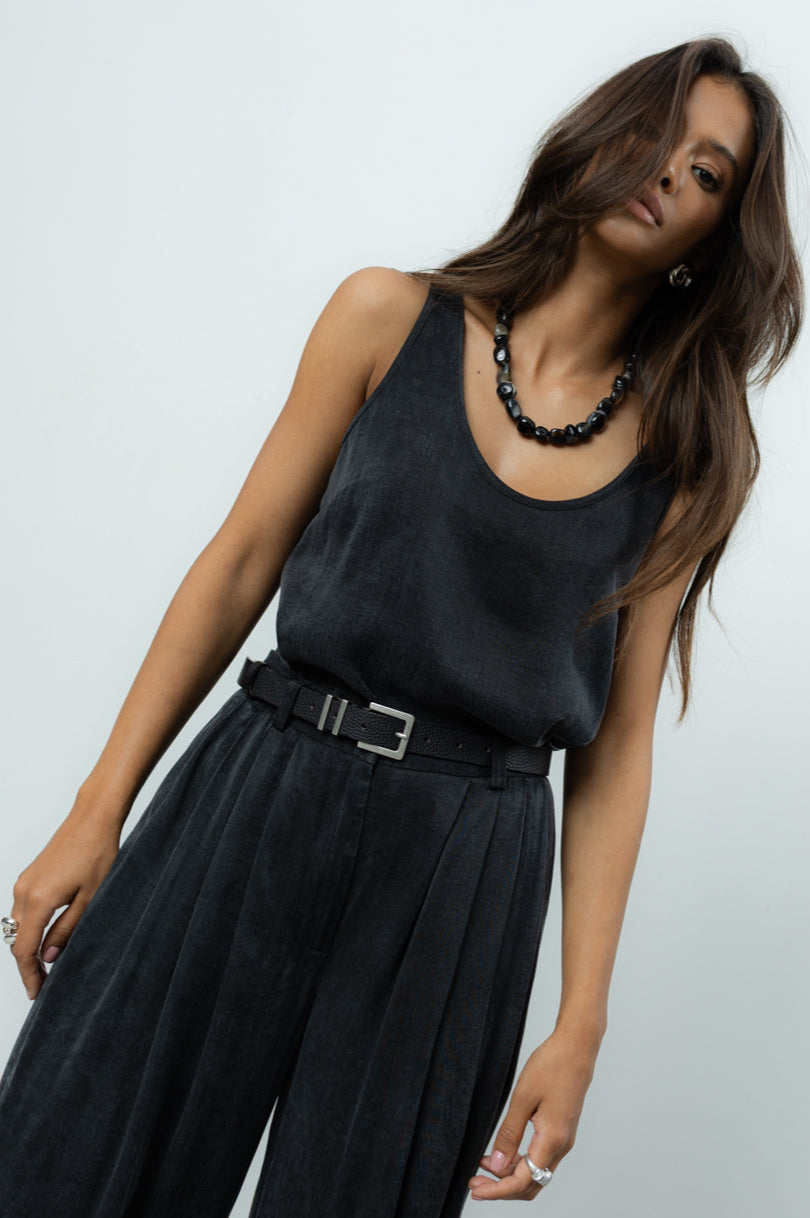 Pasek Ezra Black Silver