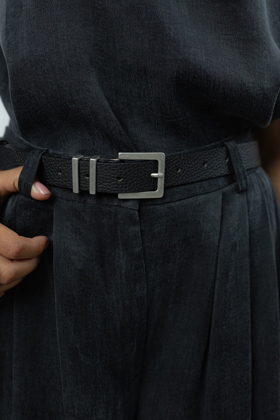 Pasek Ezra Black Silver
