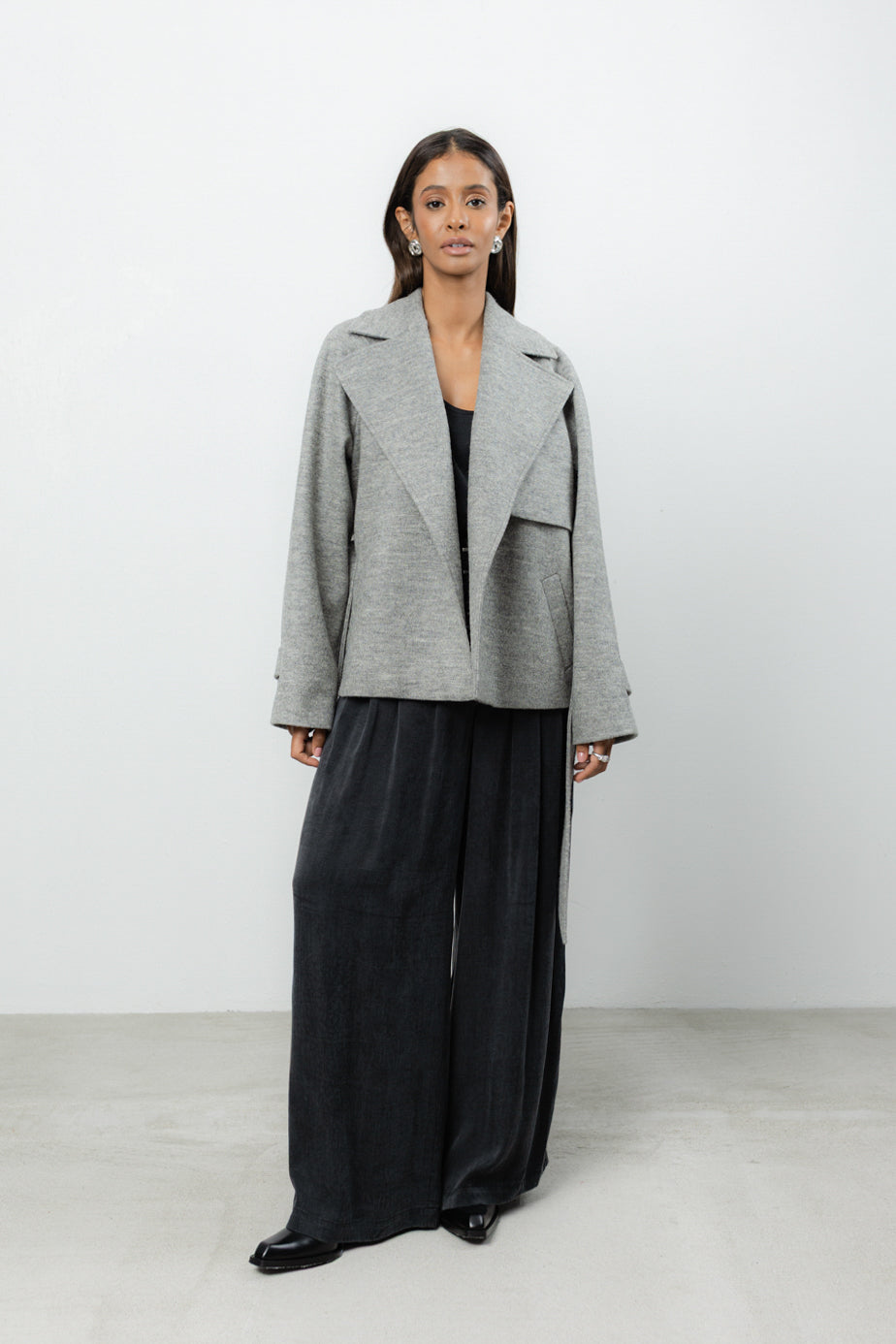 Płaszcz Marion Grey Wool Petite