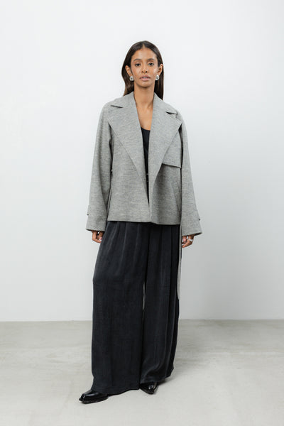 Płaszcz Marion Grey Wool Petite