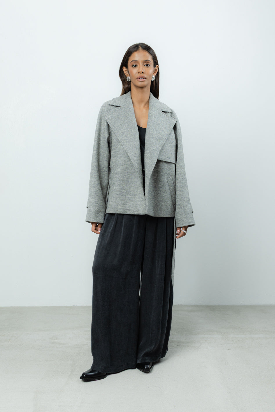 Płaszcz Marion Grey Wool Petite