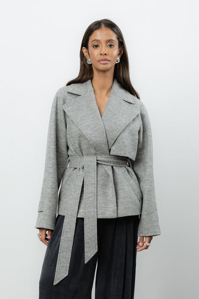 Płaszcz Marion Grey Wool Petite