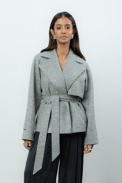 Płaszcz Marion Grey Wool Petite