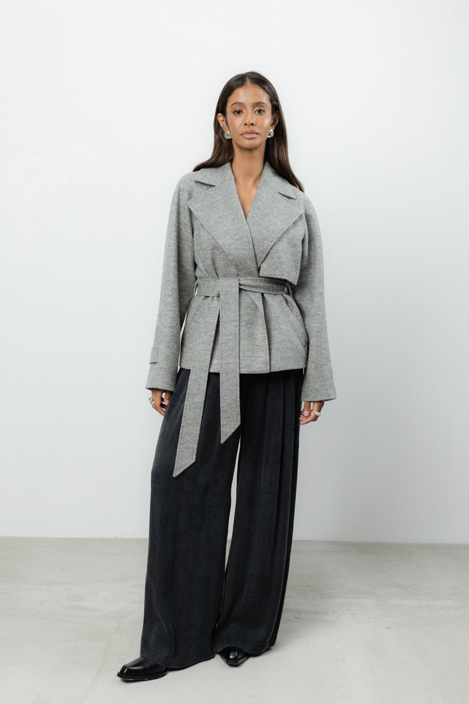 Płaszcz Marion Grey Wool Petite