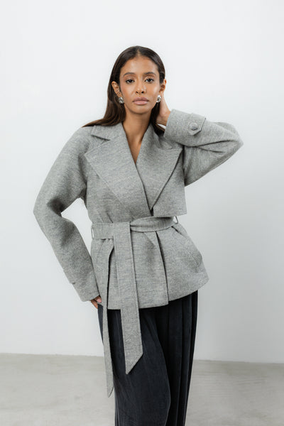 Płaszcz Marion Grey Wool Petite