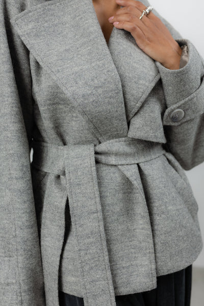 Płaszcz Marion Grey Wool Petite
