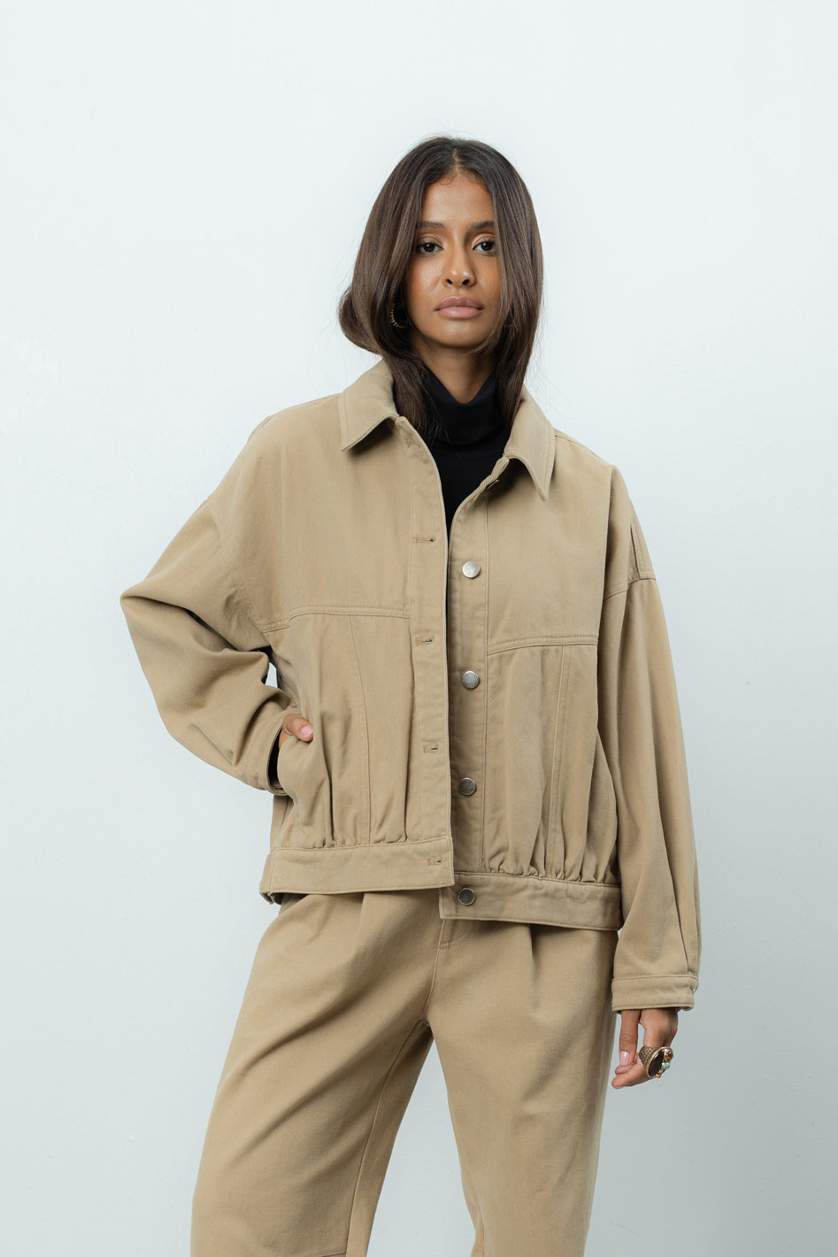 Kurtka Jean Beige Petite