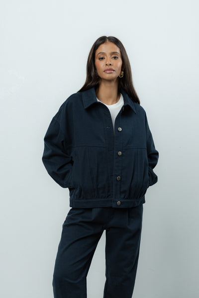 Kurtka Jean Navy Petite