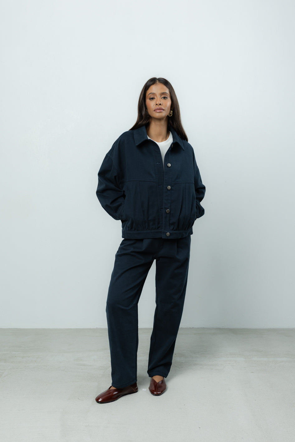 Kurtka Jean Navy Petite