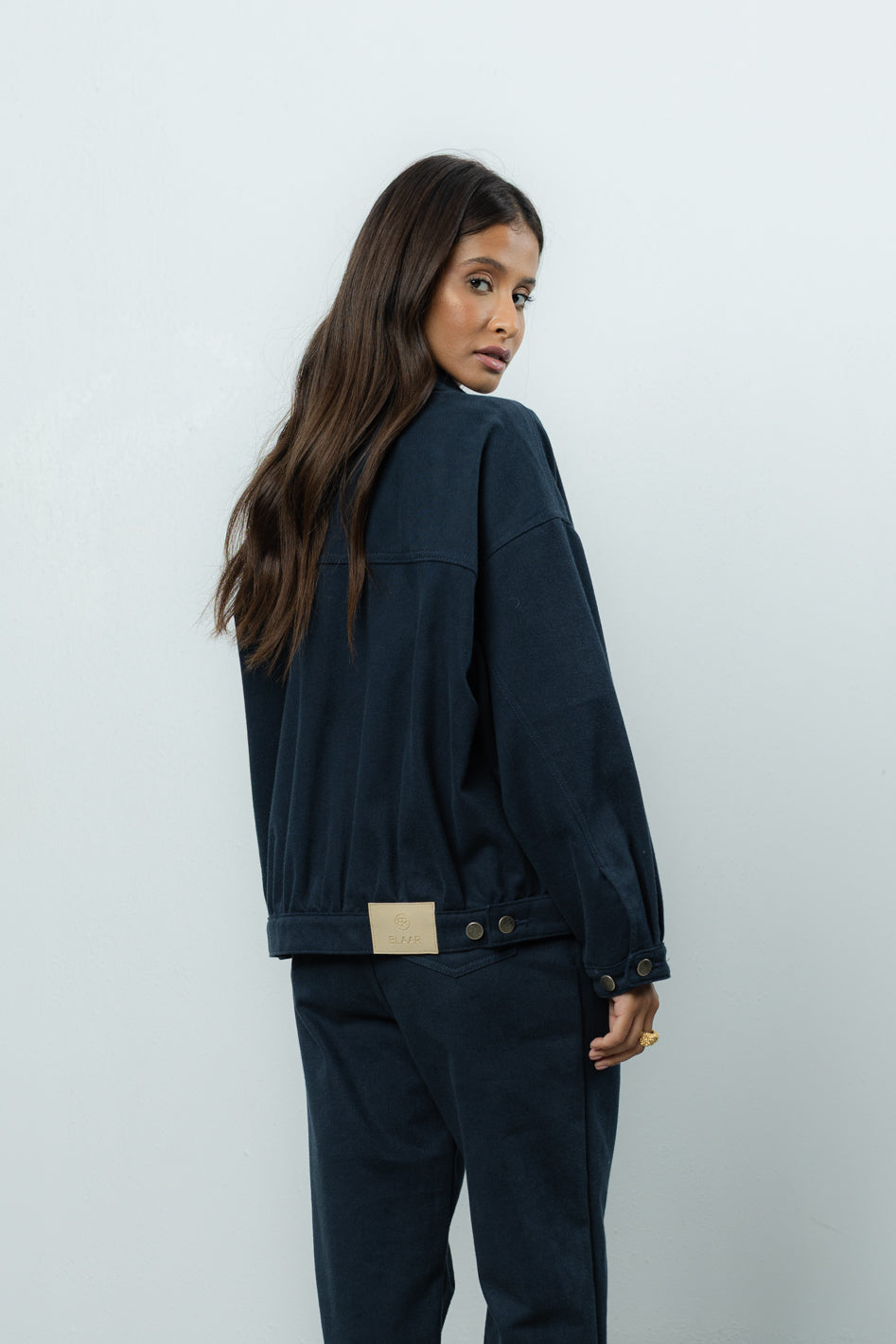 Kurtka Jean Navy Petite