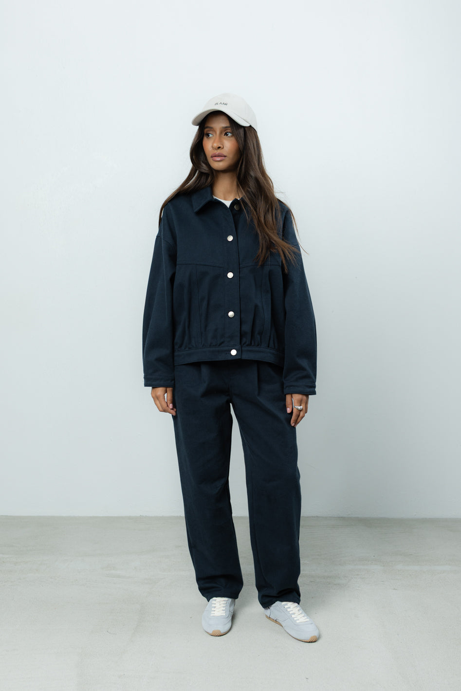 Spodnie Barrel Navy Petite