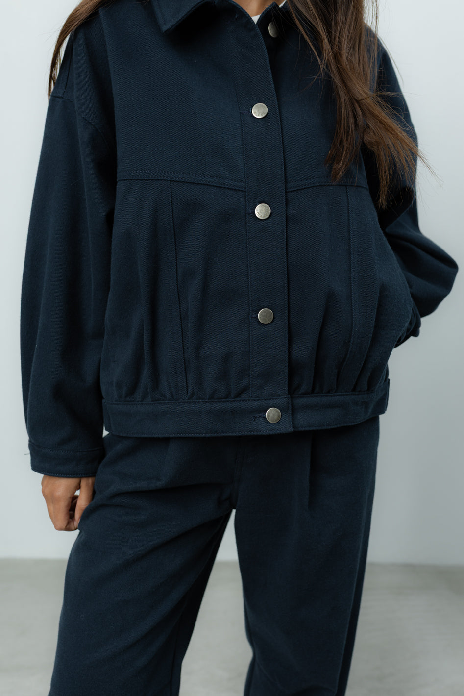 Kurtka Jean Navy Petite