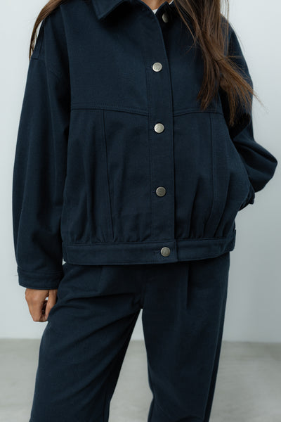 Kurtka Jean Navy Petite