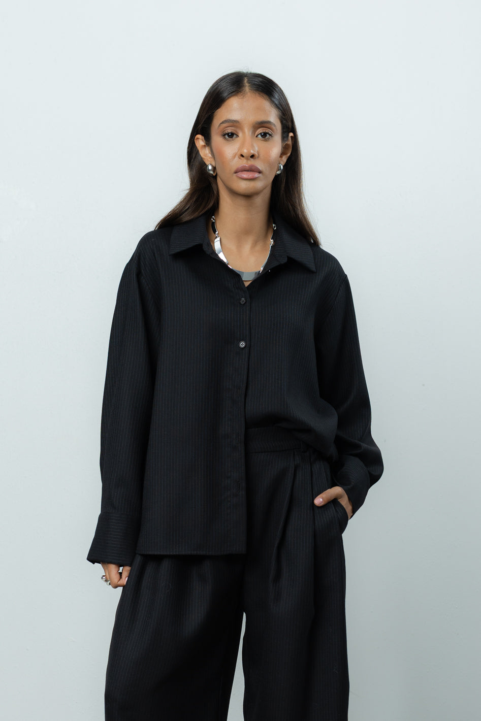 Koszula Palle Black Wool Petite