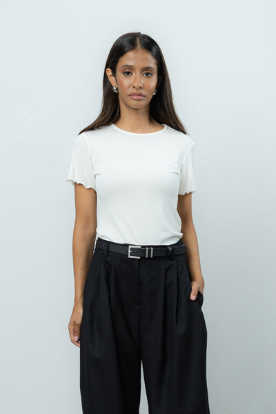 Spodnie Sage Black Wool Petite