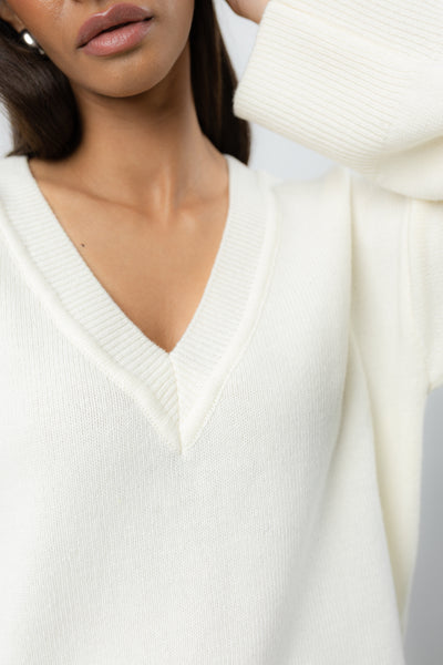 Sweter Vene Cream Petite
