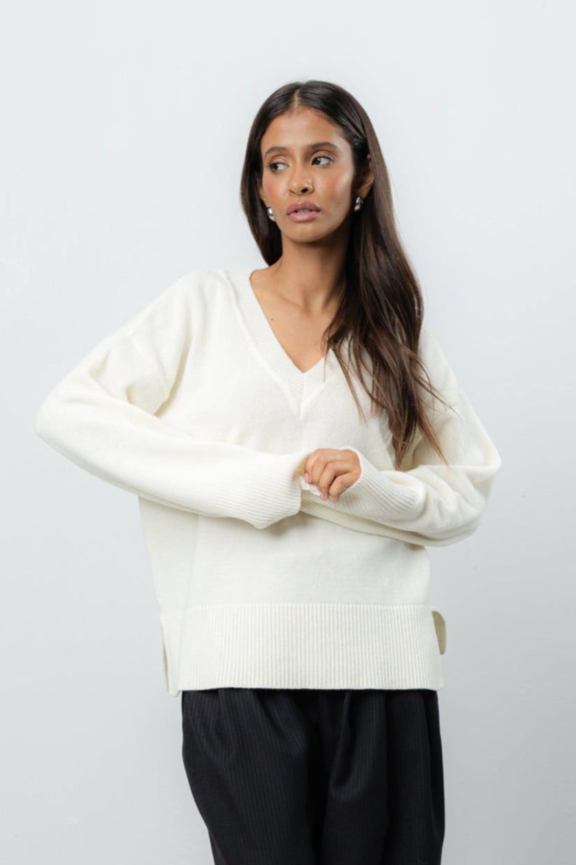 Sweter Vene Cream Petite