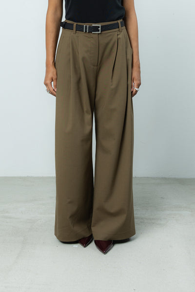 Spodnie Sage Khaki Wool Petite