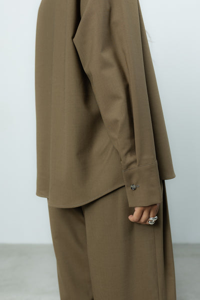 Koszula Palle Khaki Wool Petite