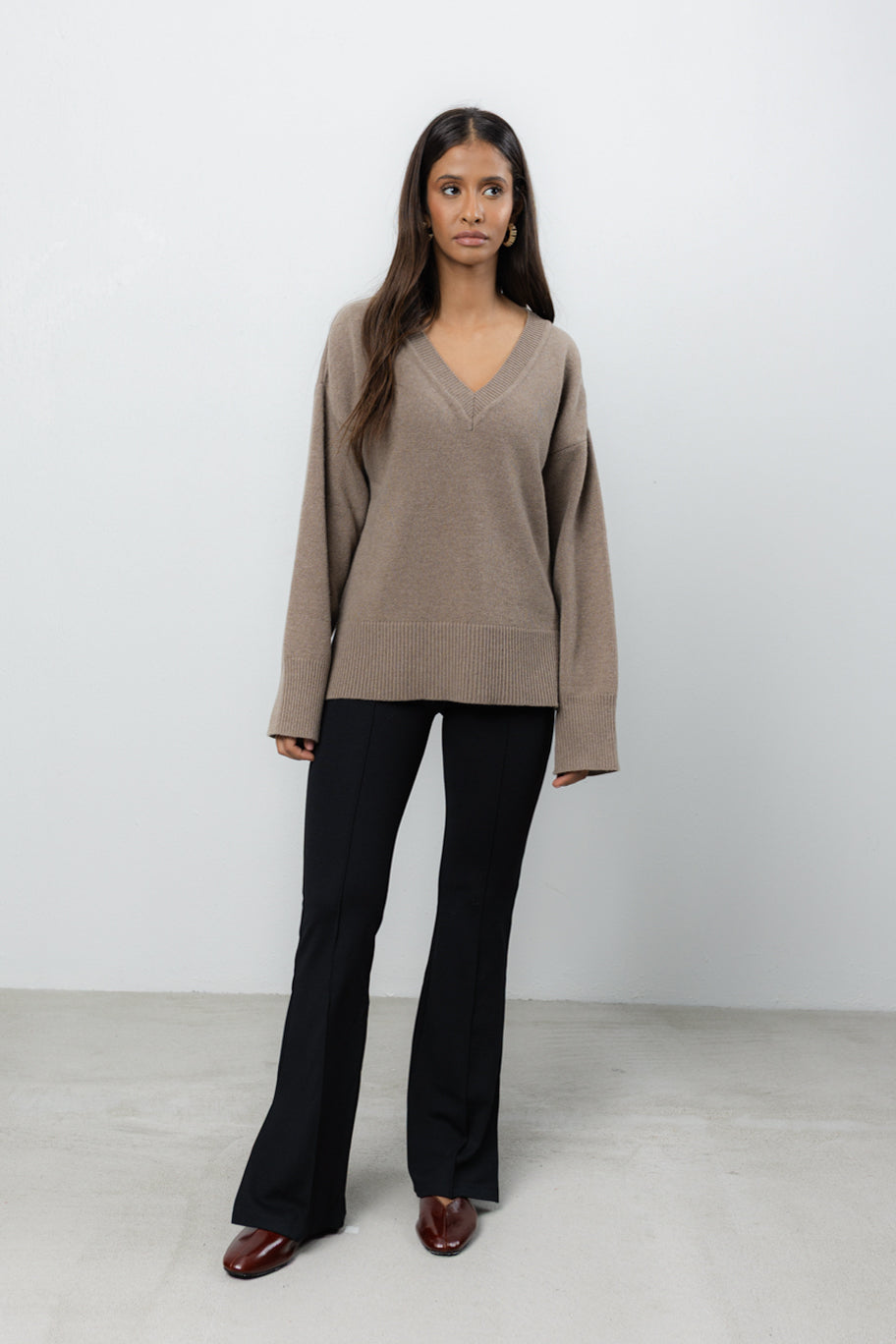 Sweter Vene Taupe Petite