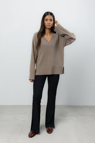 Sweter Vene Taupe Petite