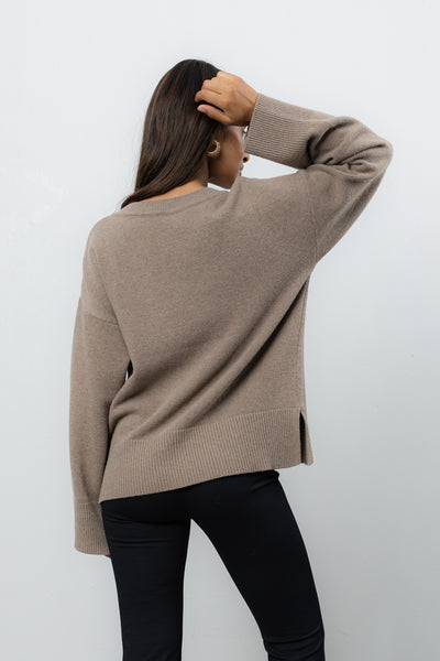 Sweter Vene Taupe Petite