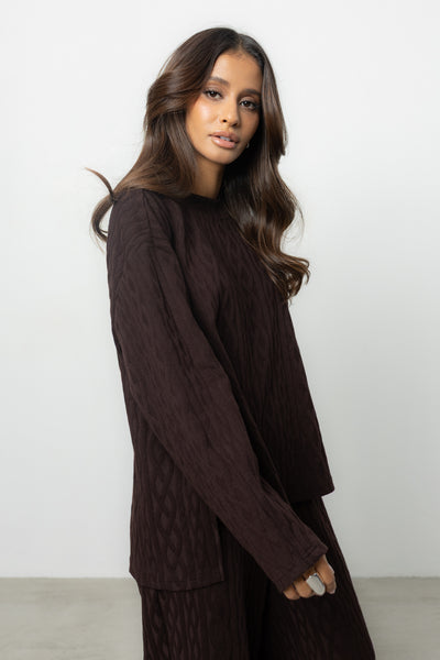 Longsleeve Ninel Brown Petite