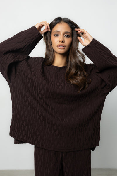Longsleeve Ninel Brown Petite