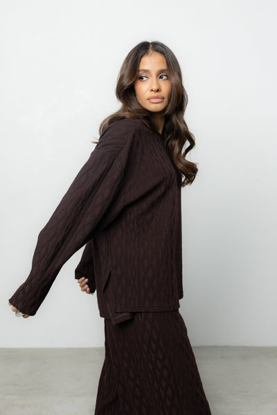 Longsleeve Ninel Brown Petite