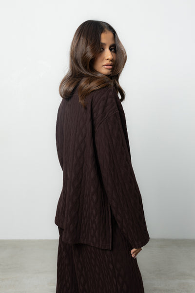 Longsleeve Ninel Brown Petite