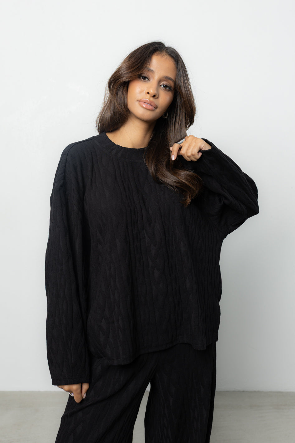 Longsleeve Ninel Black Petite