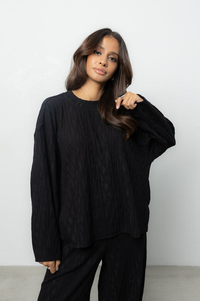 Longsleeve Ninel Black Petite