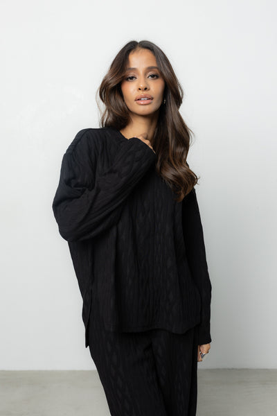 Longsleeve Ninel Black Petite