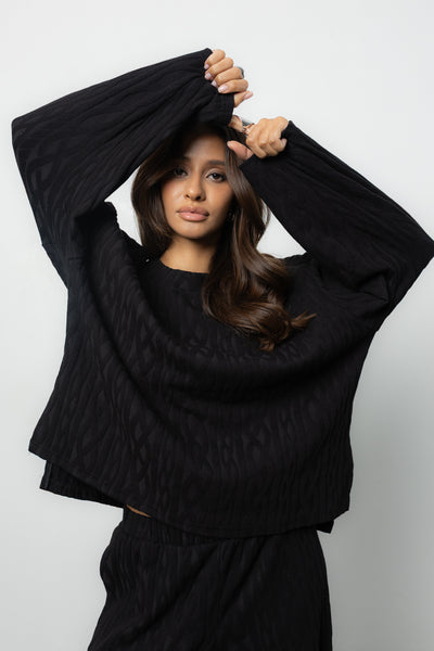 Longsleeve Ninel Black Petite