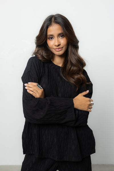 Longsleeve Ninel Black Petite