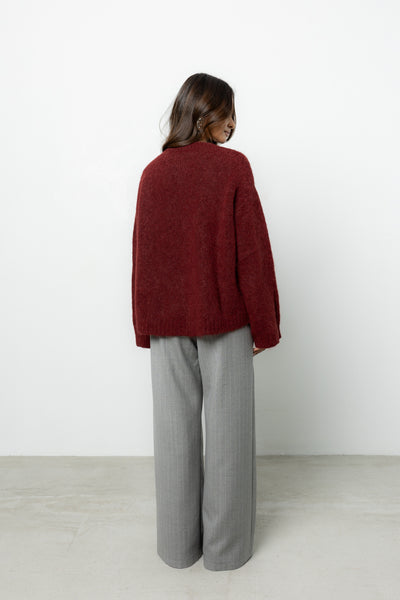 Sweter Ismo Bordo Petite
