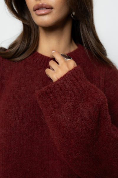 Sweter Ismo Bordo Petite