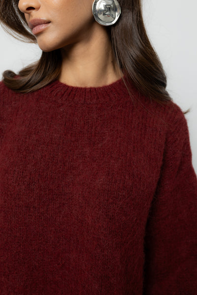Sweter Ismo Bordo Petite