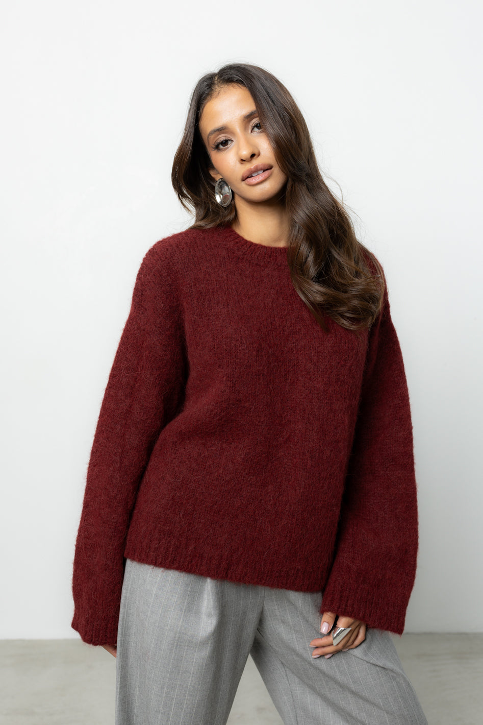 Sweter Ismo Bordo Petite