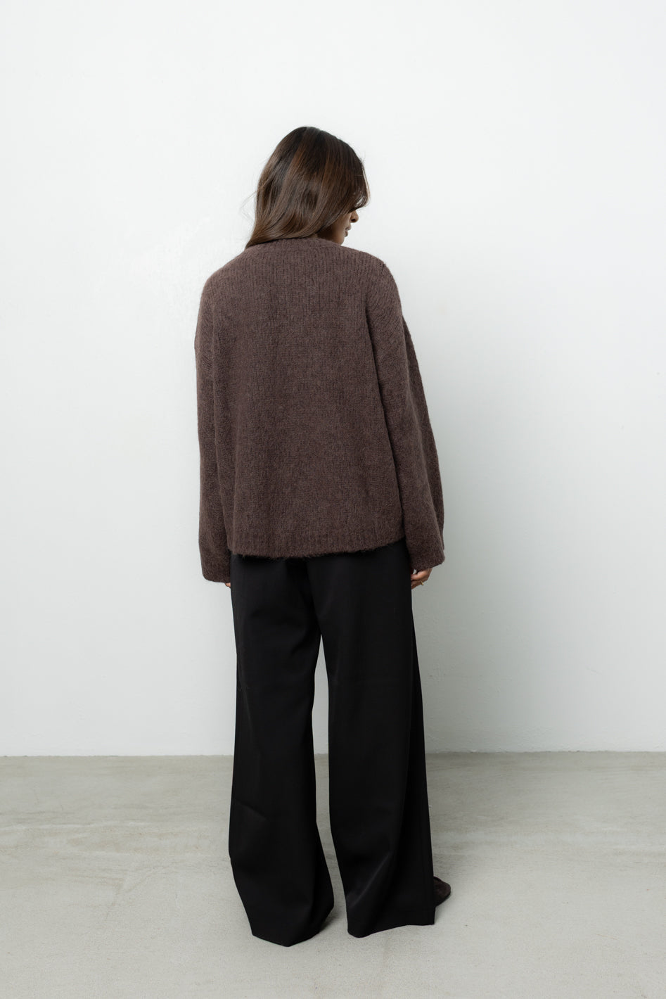 Sweter Ismo Dark Brown Petite