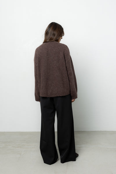 Sweter Ismo Dark Brown Petite